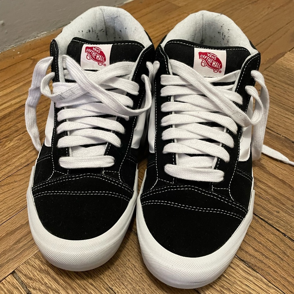 Vans Knu Skool Black and White Sneakers